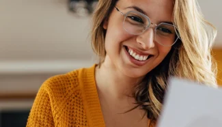 Egg donor looking at her schedule.
