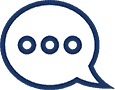 A chat bubble icon with ellipses within it indicates chatting with a Fairfax EggBank team member.