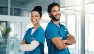 Nurses helping egg donors