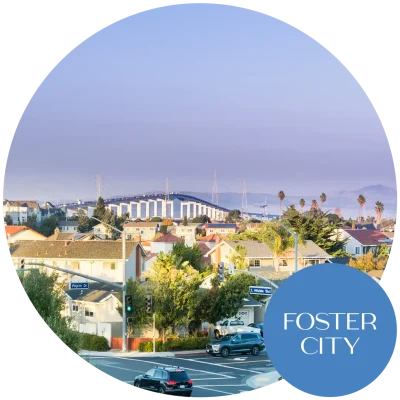 View of Foster City, CA. Become an egg donor in California today!