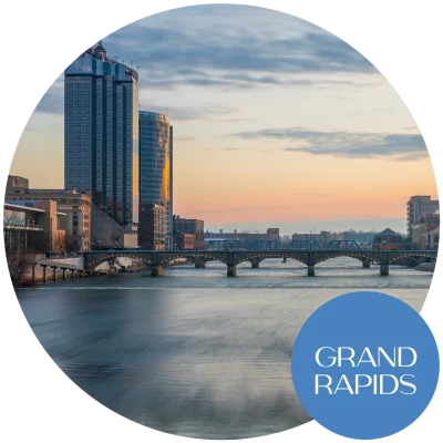 A view of the sunrise in Grand Rapids, Michigan. Become an egg donor in MI today!