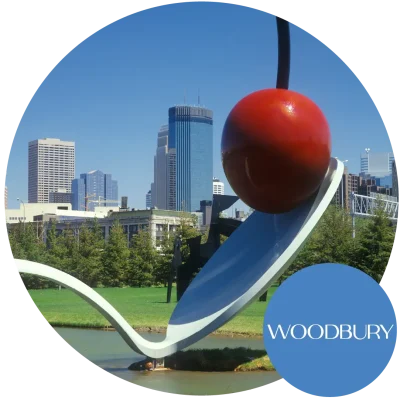 Spoonbridge and Cherry sculpture in Minneapolis, MN. Become an egg donor in Minnesota today!
